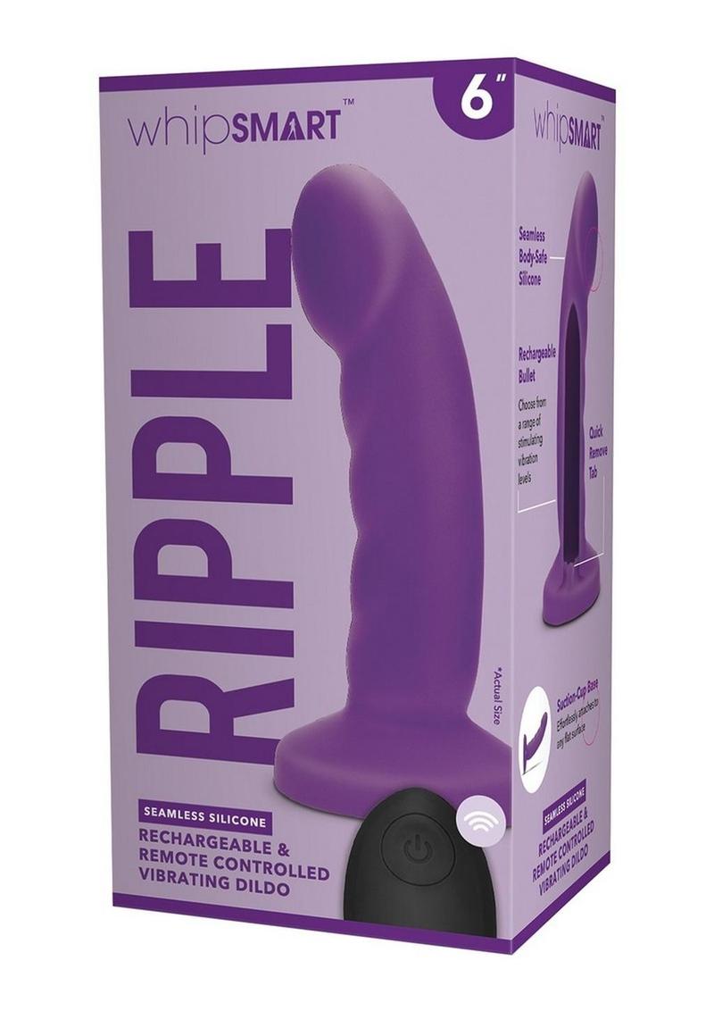 WhipSmart Ripple Rechargeable Vibrating Dildo with Remote Control