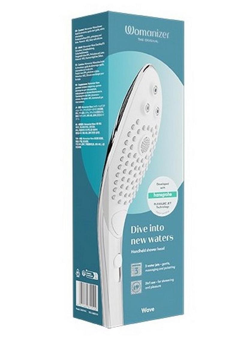 Womanizer Wave Chrome Silicone Hydro Stimulator Handheld Shower Head