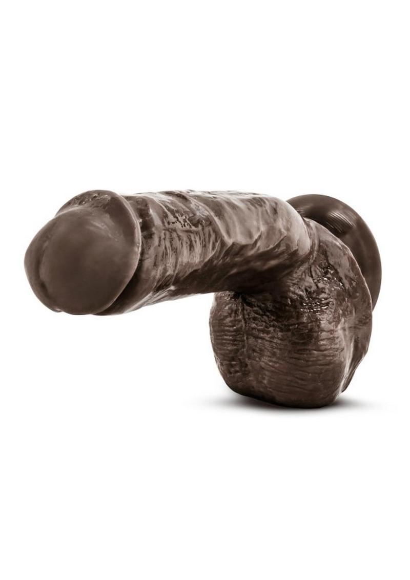 X5 Hard On Dildo with Balls Soft Realistic Feel Harness Compatible