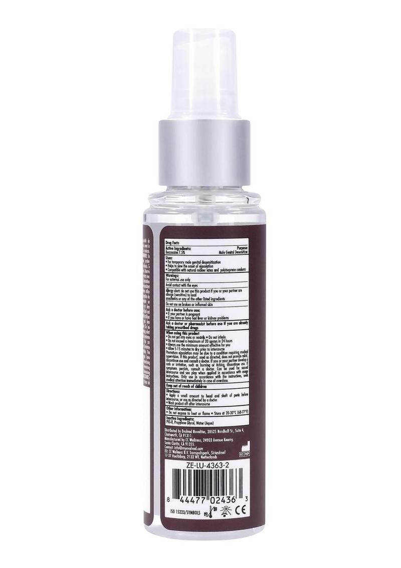 Zero Tolerance Prolonger Delay Spray 2oz for Extended Stamina