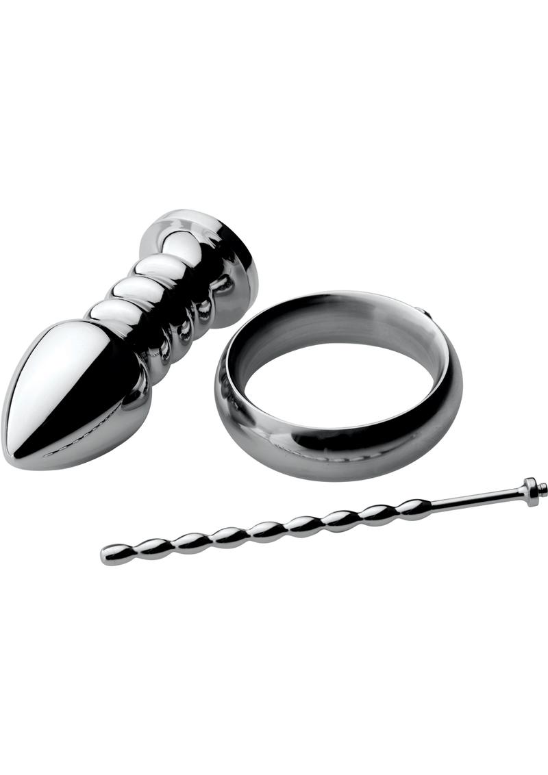 Zeus Electrosex Deluxe Voltaic for Him Stainless Steel E-Stim Kit