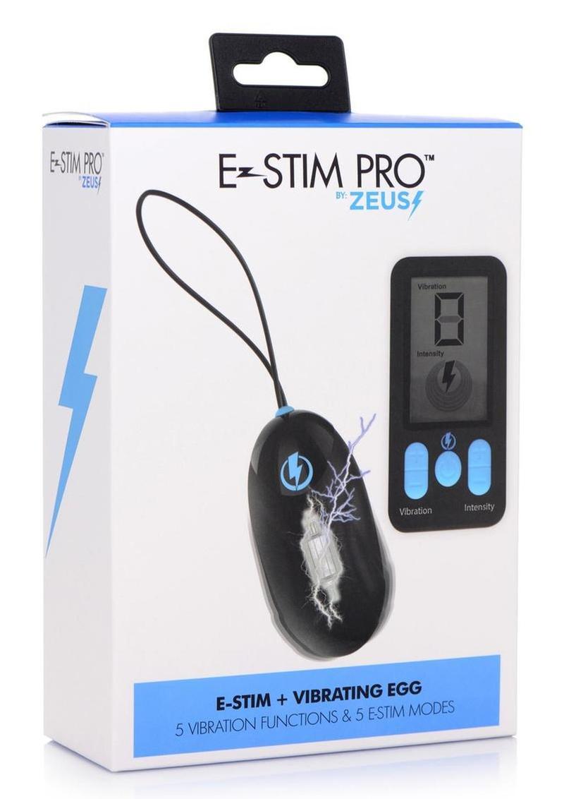Zeus E-Stim Silicone Egg Vibration with Remote Control