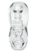 Zolo Gripz Dotted Squeezable Clear Stroker