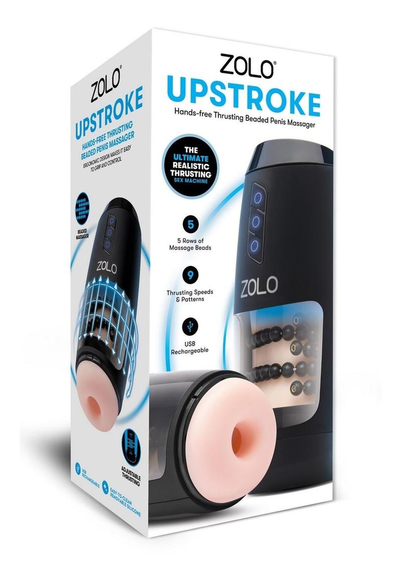 Zolo Upstroke Hands-Free Thrusting Beaded Penis Massager